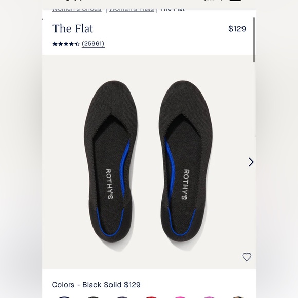 Black Rothy’s size 9 - Picture 6 of 7